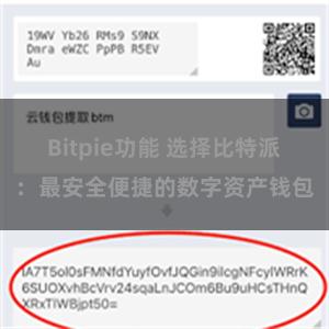 Bitpie功能 选择比特派：最安全便捷的数字资产钱包