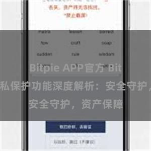 Bitpie APP官方 Bitpie钱包隐私保护功能深度解析：安全守护，资产保障