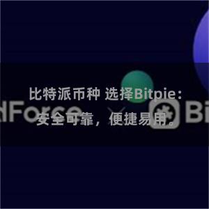 比特派币种 选择Bitpie：安全可靠，便捷易用。