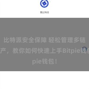 比特派安全保障 轻松管理多链资产，教你如何快速上手Bitpie钱包！