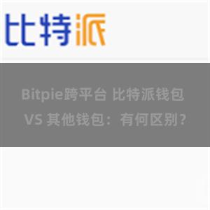 Bitpie跨平台 比特派钱包 VS 其他钱包：有何区别？