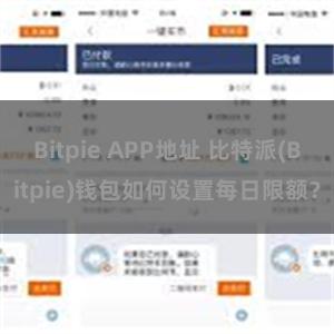 Bitpie APP地址 比特派(Bitpie)钱包如何设置每日限额？