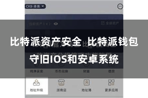 比特派资产安全  比特派钱包守旧IOS和安卓系统