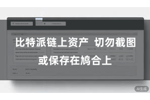 比特派链上资产  切勿截图或保存在鸠合上